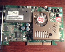 AGP card ATI Radeon AIW 9600 XT 128M 102A0900300 099573 FM TV AM 109-A09000-00 picture