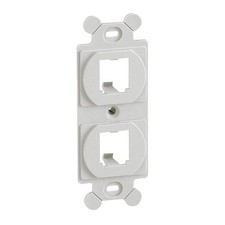 PANDUIT CF1062WHY 106 Module Frame,Mini Com,2 Port,White 5ZWA9 picture