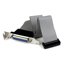 StarTech 16in DB25 Parallel Female to IDC26 LP Slot Plate 1 Count (Pack of 1) picture