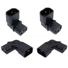 IEC320 C14 To C13 Power Adapter Plug/Socket 90 Degree for TV Computer Printer picture