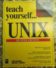 teach yourself... UNIX  by Kevin Reichard & Eric F. Johnson. Second Edition picture