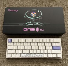Ducky One 3 Mini Wired 60% RGB Mechanical Gaming Keyboard White MX Red Switches picture