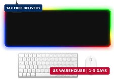 Large RGB Gaming Mouse Pad,Full Desk XL Extended Gaming Mousepad,14 Modes Glow, picture