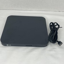 LG SP80NB80 Slim Portable DVD Writer External USB Drive Black Power Tested picture