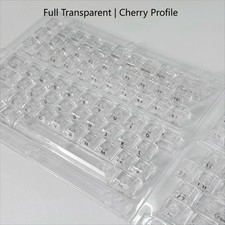 Clear Frosted PC Keycaps Set for Mechanical Keyboard 60% 75% TKL 100% MX picture