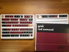 GMK Red Samurai TKL Keycap Set - Barely Used, Original Trays picture