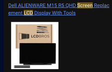 LCDBros GT-82 Alienware M15 Laptop LCD Screen. Brand new/unopened picture