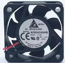 Delta AFB0424HHB 4015 DC24V 0.13A 4CM 2-Wire Silent Cooling Fan picture