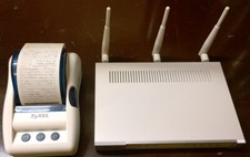 Zyxel N4100 Hotspot Internet Ticketing System + SP300 Thermal Ticket Printer picture