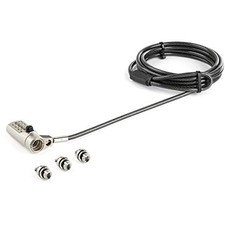 StarTech LTULOCK4D 6.5' 3-in-1 Laptop Cable Lock 4-Digit Combo picture