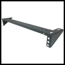 Compact 1U Vertical Steel Mount for Organized Network Equipment - Black Finish picture