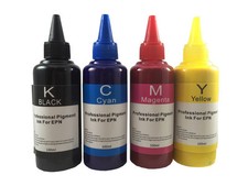Pigment 4x100ml refill ink for Epson 252 WorkForce WF-3620 WF-3640 WF-7110 picture