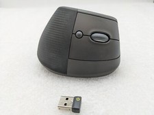 Logitech Lift Vertical Ergonomic Mouse Wireless Gray/Black w/ Receiver M-R0094 picture