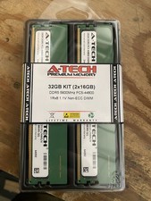 A-Tech 32GB 2x 16GB DDR5 5600 MHz Desktop DIMM PC5-44800 288-Pin Memory RAM Kit picture