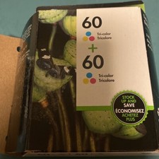 Hewlett Packard HP 60 Tri-color Twin-pack CZ072FN Ink Cartridge EXP May 2020 Cir picture