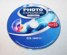 Replacement for Photo Explosion Deluxe CD 2 Content CD 1 (PC, 2004) *DISC ONLY* picture