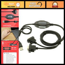 2-Port USB to RS-232 Serial Adapter Cable, FTDI Chip, 5ft, ESD Protected, Win/Ma picture