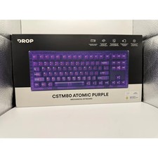 Drop CSTM80 Atomic Purple Mechanical Keyboard with Gateron KS-3 Milky Yellow picture