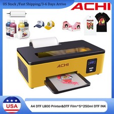 ACHI A4 DTF Epson L800 Printer Flatbed Inkjet T-Shirt DIY Printing & 250ML Ink picture