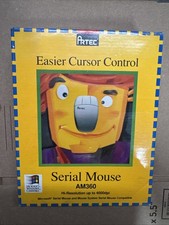 Vintage Artec AM360 Serial 3 Button Mouse NOS New In Box Windows Compatible picture