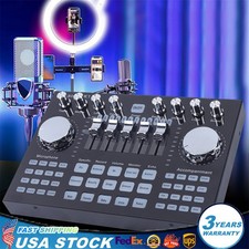 Voice Changer Digital Live Sound Card For Live Streaming Audio Mixer Broadcast picture