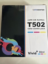 Officecenter T502 Color Combo Pack Tri Color Ink, Refill Bottles 80 Ml Vivid ￼ picture