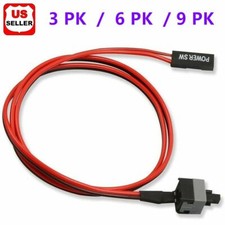 2 Pin SW PC Power Cable On Off Push Button ATX Computer Switch Wire 22inch Cord picture