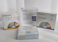 Memorex Mixed Lot includes DVD+RW 10pk - DVD-R 5pk, CD-R 10 pk & Jewel Case 10pk picture