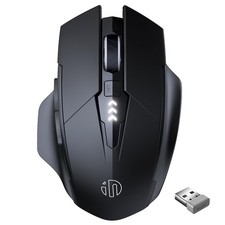 INPHIC Wireless Mouse Rechargeable, [Battery Level Visible], Silent Black  picture