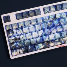 Transparent Keycap PBT Five Side Thermal Sublimation Anime RGB Game Characters picture