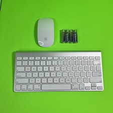 Genuine Apple A1314 Keyboard & A1296 Apple Mouse Wireless Bluetooth - SAME DAY picture