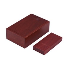 Free Custom Logo USB Flash Drive 128GB Transparent Lid Wood Box Memory Stick 64G picture