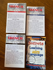 Learn In Your Car French Level 1, 2, 3 + Booklets & Case - 12 CD Set -  picture