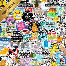 400 Pcs Funny Adult Stickers Dirty Humor Waterproof Laptop Hard Hat Water Bottle picture