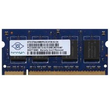 RAM Memory Module SODIMM DDR2 Nanya 512MB PC2-5300S-555-A2 NT512T64UH8B0FN-3C picture