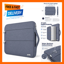 13.3 Inch Laptop Sleeve, Water Resistant Fabric, MacBook Air Pro Compatible picture