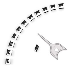 12PCS USB Metal Port Lock Blocker with 1 Key - Secure USB-A 12+1, Black picture