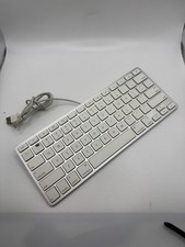 Apple Wired Keyboard A1242 Aluminum Compact Mini USB Keyboard Test & Working picture