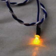 Computer Case Panel Amber LED Light 3mm 12VDC 16
