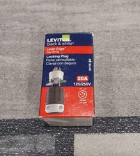 Leviton 2411E-BX Lever Edge Plastic Locking Plug L14-20P NEW J picture