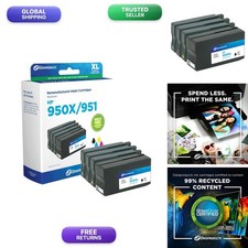Dataproducts Black Cyan Magenta Yellow Ink Cartridges for HP 950XL/951 4-Pack picture