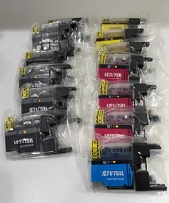 13 X Brother printer ink EZink LC71 /75XL Ink Cartridges 6 Black Y Cyan Magenta picture