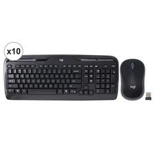 10x Logitech MK320 Full-size Wireless Membrane Keyboard and Mouse Bundle for PC picture