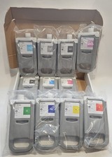 Lot Of 11 Large Cartridges, PFI-706 Replacement Ink Cartridges For Canon, 700ML picture