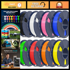 High Speed PLA Filament Bundle - 8 Packs, Multi-Color 3D Printing Material picture