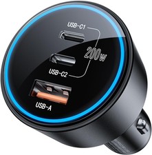 USB C Car Charger Fast Charging 200W, Dual PD 100W Type C Car Charger picture