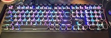 Doublew Typewriter Style Mechanical Gaming Keyboard with LED Lights - Black picture