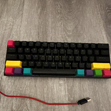Anne Pro 2 Mechanical Compact USB Wired Keyboard Black Multicolor Keycaps QWERTY picture