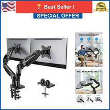 HUANUO Dual Monitor Stand, Adjustable Desk Mount for 13-32 in Screens, VESA picture