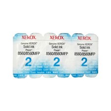 3PK Genuine Xerox 8560/8560MFP Cyan Solid Ink Toner Cartridge Phaser 108R00723 picture